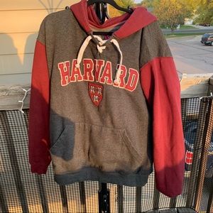 Harvard hockey-style sweatshirt